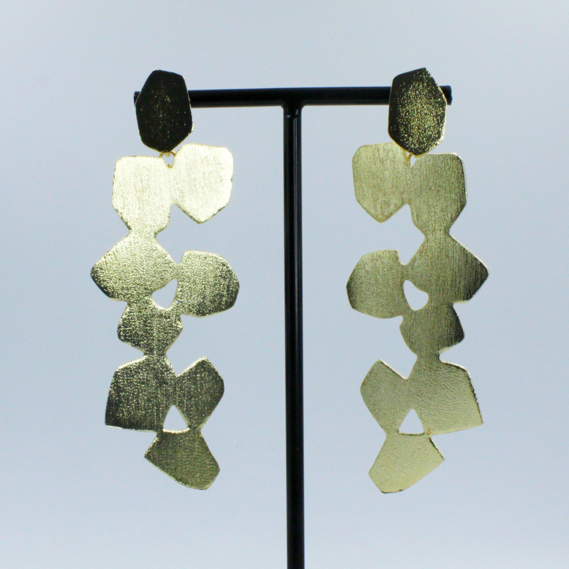 Pendientes MÓDENA bañados en oro - Diseñó con carácter